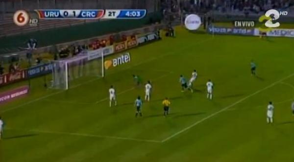 هدف جميل لسواريز في مرمى كوستاريكا