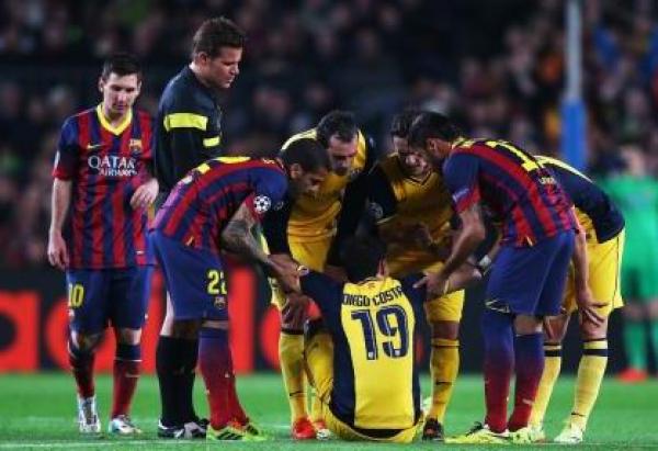 اتليتيكو مدريد يتلقى ضربة موجعة باصابة كوستا