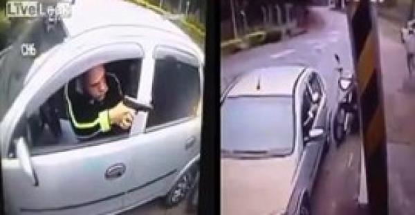 بالفيديو.. مفاجأة غير متوقعة للصين حاولا سرقة شرطي