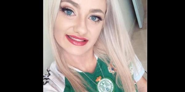 حسناء أمريكية تبكي بحرقة بسبب مباراة الرجاء والترجي (فيديو)