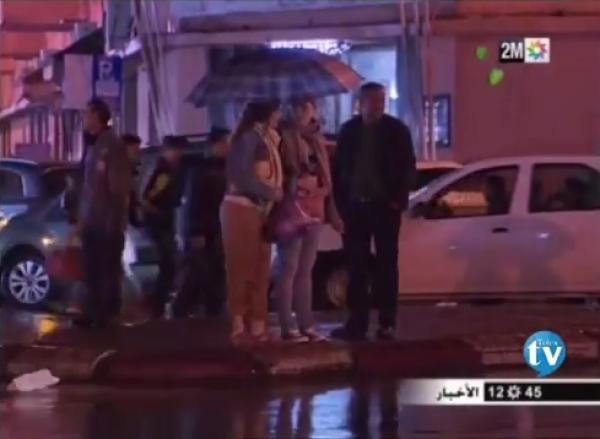 أمطار وعواصف في مدينة مراكش