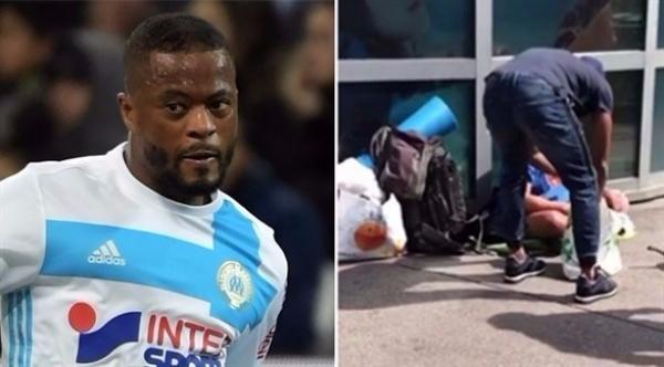 النجم الفرنسي إيفرا يطعم المشردين في شوارع مارسيليا