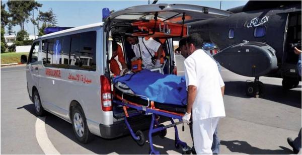 نقل طفل في حالة صحية حرجة بواسطة مروحية طبية من إقليم بولمان إلى المركز الاستشفائي الحسن الثاني بفاس