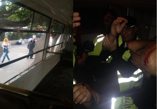 طلبة جامعيون بفاس يخربون حافلتين للنقل الحضري ويرسلون ثلاث مراقبين وسائق للمستعجلات‏