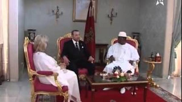 الملك يستقبل الرئيس الايفواري وحرمه