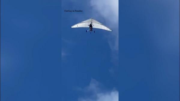 مهاجران يتسللان إلى الولايات المتحدة بطائرة شراعية (فيديو)