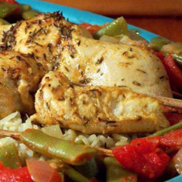 الدجاج على الطريقة اللبنانية
