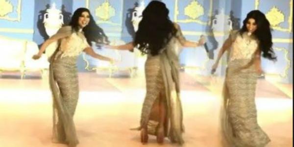 شاهد الرقص المثير لدنيا بطمة الذي جعل زوجها محمد الترك يغضب عليها !!