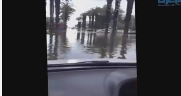 شاهد مدينة المحمدية بعد أمطار الخير .. تقول غير فينيزيا الايطالية