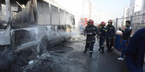 عاجل .. النيران تلتهم حافلة للنقل العمومي بالدار البيضاء