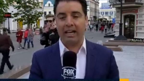 مراسل يتعرض لموقف محرج في يومه الأول لتغطية كأس العالم (فيديو)