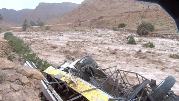 عمليات البحث عن مفقودي فاجعة انقلاب حافلة بالرشيدية تعرف تطورا اليوم