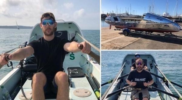 أصدقاء بريطانيون يخططون لعبور المحيط الأطلسي باستخدام قارب صغير