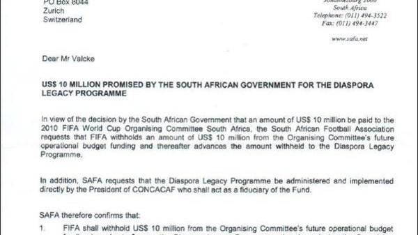 صورة .. نص الخطاب الذي أطاح ببلاتر من عرش "الفيفا"