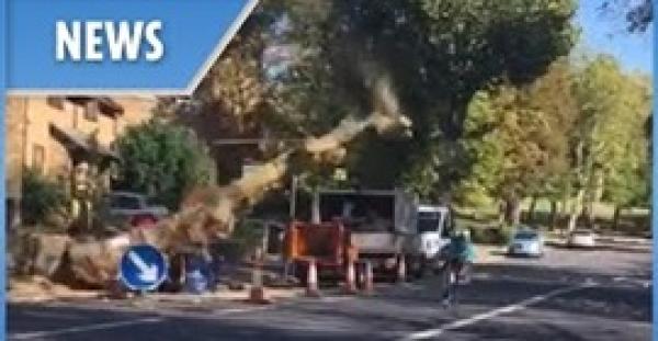 ثانية واحدة تنقذ دراجا من الموت بأعجوبة (فيديو)