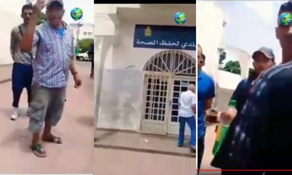 شجار بين مواطن غاضب و موظف كان غائبا عن مكتبه