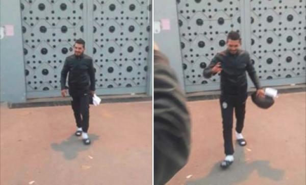 لحظة خروج عبد الرحمان من السجن المحلي بأسفي