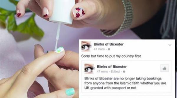 اعتقال بريطانية منعت المسلمات من دخول صالون تجميل