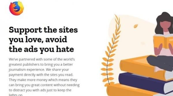 موزيلا لخدمات الإنترنت تطلق خدمة إخبارية مدفوعة