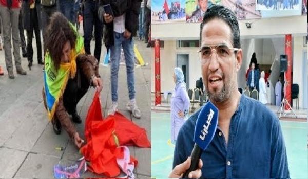 الفنان هشام الوالي في أقوى رد على الإنـفصالية التي أحــرقت العلم المغربي