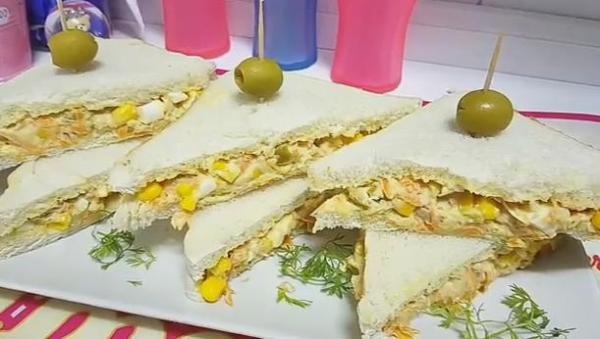 ساندويش بارد صحي و سريع التحضير