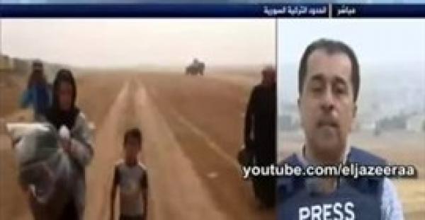بالفيديو.. أكراد يلقنون مراسل «الجزيرة» درسًا قاسيًا على الهواء