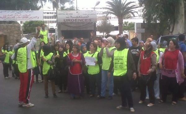 وتيرة احتجاجات معطلي "المحضر" في ارتفاع والتعنيف عنوانها