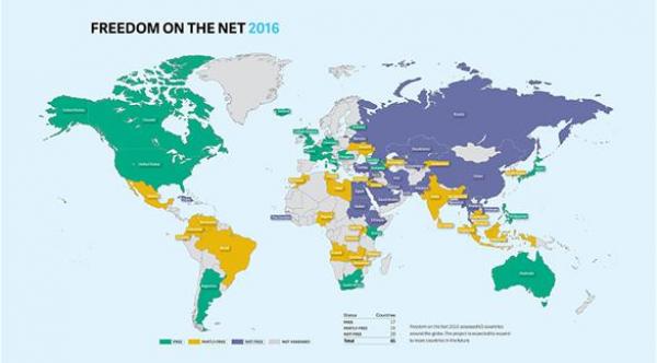 تقرير: ثلثا مستخدمي الإنترنت حول العالم يعيشون في ظل رقابة حكومية