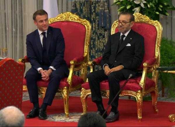 الملك محمد السادس والرئيس ماكرون يترأسان حفل التوقيع على عدد من الاتفاقيات بين المغرب وفرنسا