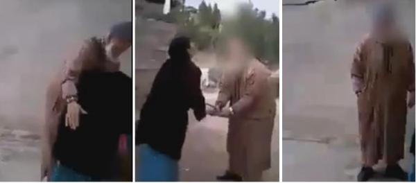 فيديو صادم :  "شيباني" يتحرش بسيدة قرب منزلها بالدريوش و الأخيرة "دارتلو شوهة عالمية"