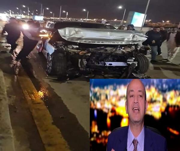 نقل الإعلامي المصري عمرو أديب إلى المستشفى بعد تعرضه لحادث سير (فيديو)