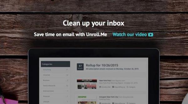 خدمة لتنظيف البريد الإلكتروني من الاشتراكات العشوائية