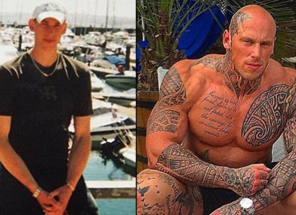 بالصور.. من مراهق نحيل الى أب عملاق