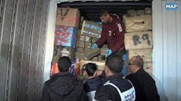 طنجة .. حجز كمية مهمة من المخدرات محملة على متن شاحنة للنقل الدولي