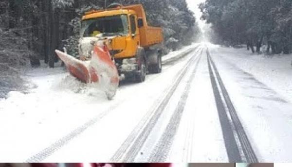 جرادة تكتسي ردائها الأبيض بعد تساقط الثلوج