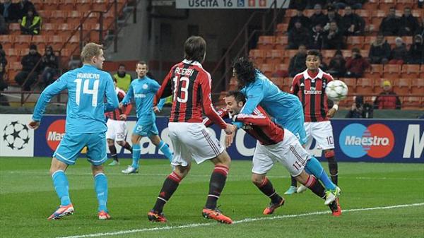 زينت ينال من كبرياء ميلان على أرضه و يعبر الى الدوري الأوروبي