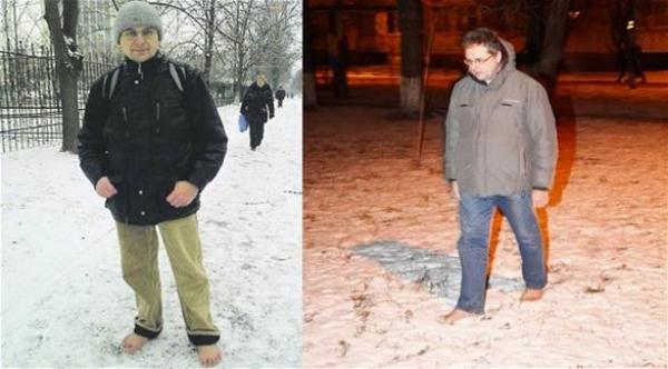 أوكراني يسير حافي القدمين منذ 10 سنوات