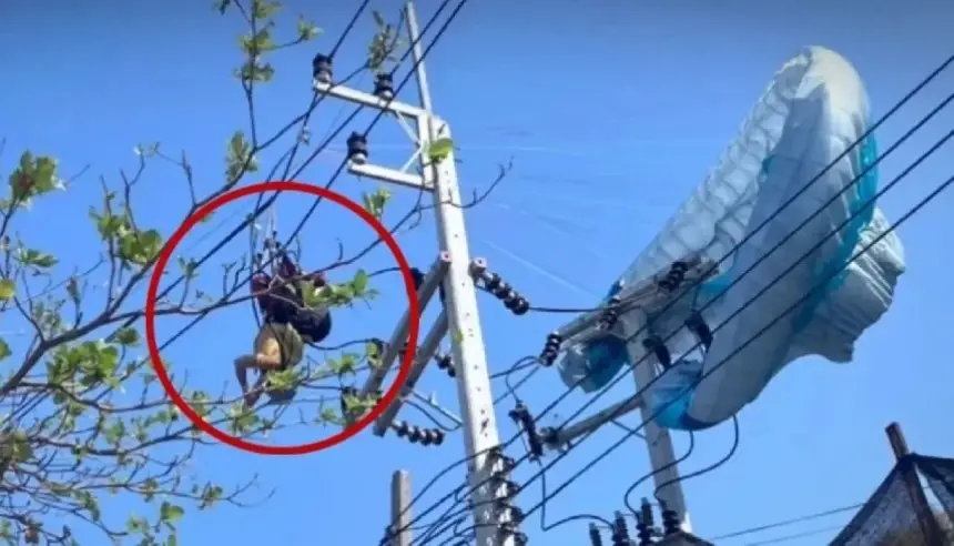 مظلي أمريكي يتسبب في قطع الكهرباء عن جزيرة تايلاندية بعد ارتطامه ببرج ضغط عالٍ