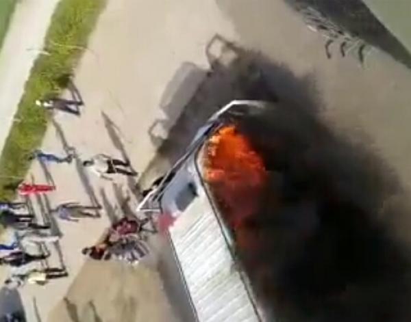 هذه هي قصة احتراق سيارة تابعة للأمن الوطني بأولاد تايمة