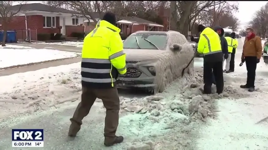 شاهد كيف تجمدت هذه السيارات بشكل لا يصدق