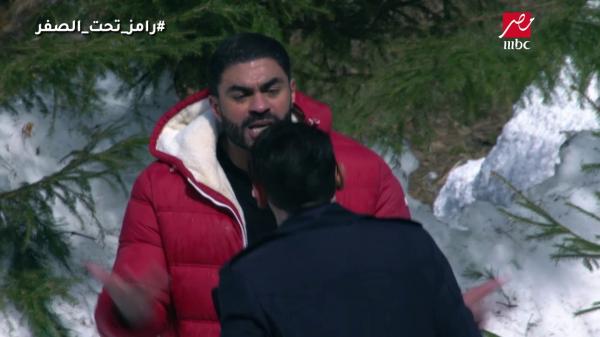 خالد سليم يضرب رامز جلال في اقوى رد فعل فى "رامز تحت الصفر"