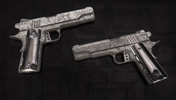 بالفيديو: مسدسان مصنوعان بالكامل من حجر نيزك