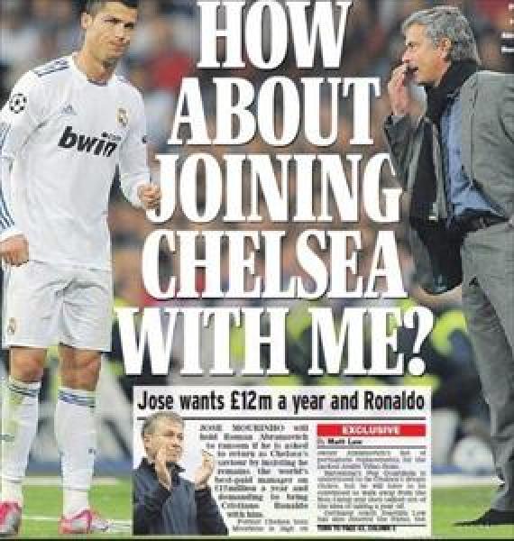 اثنا عشر  مليون ورونالدو شروط مورينيو للعودة الى تشيلسي 