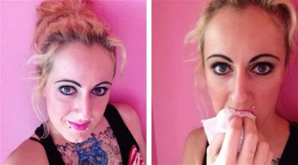 حامل تتوحم على "ورق الحمام" وتتناول منه لفة يومياً