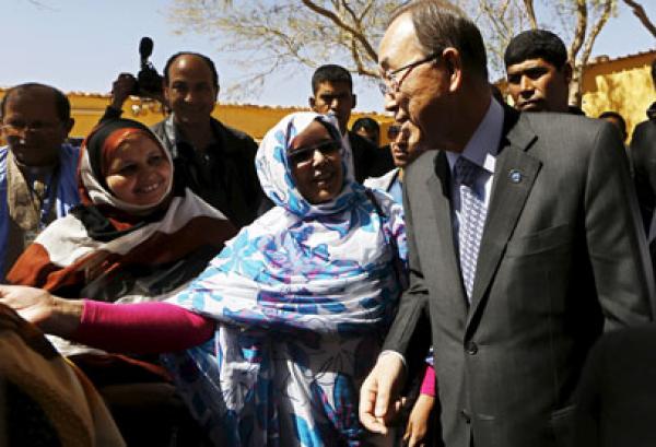 بان كي مون بتندوف وسط تكهنات بفشل زيارته للمنطقة