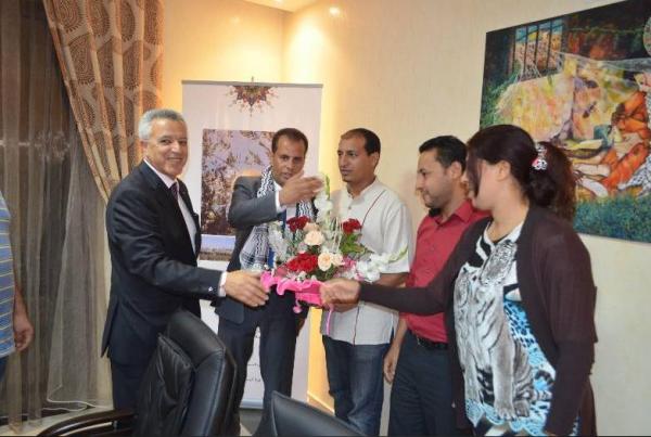 تشيكيطو يجتمع بسفير دولة فلسطين بالرباط و هذا ما دار بينهما (الفيديو)