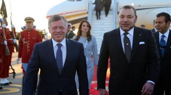 برقية تهنئة من الملك محمد السادس إلى عاهلي المملكة الأردنية