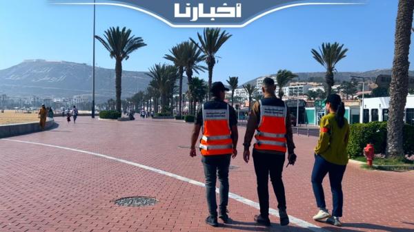 شاهد كيف أصبح الكورنيش الكبير بمدينة أكادير بعد نهاية العطلة الصيفية