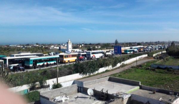 بالصور و الفيديو : ماراثون الرباط يعرقل المسيرة الاحتجاجية ضد تصريحات بانكمون