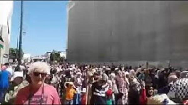 من مسيرة فلسطين بالرباط.. "لا إله إلا الله و السيسي عدو الله"